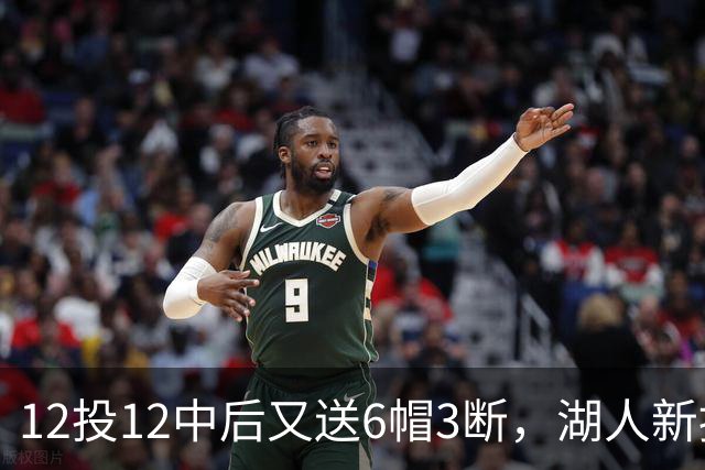 12投12中后又送6帽3断，湖人新援两场就改写队史